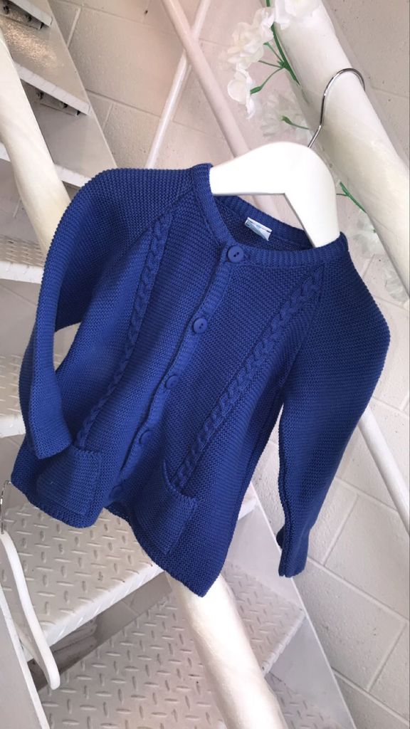 royal blue cardigan