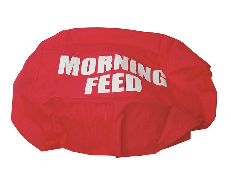 Bitz Evening Feed Bucket Cover Red/White
