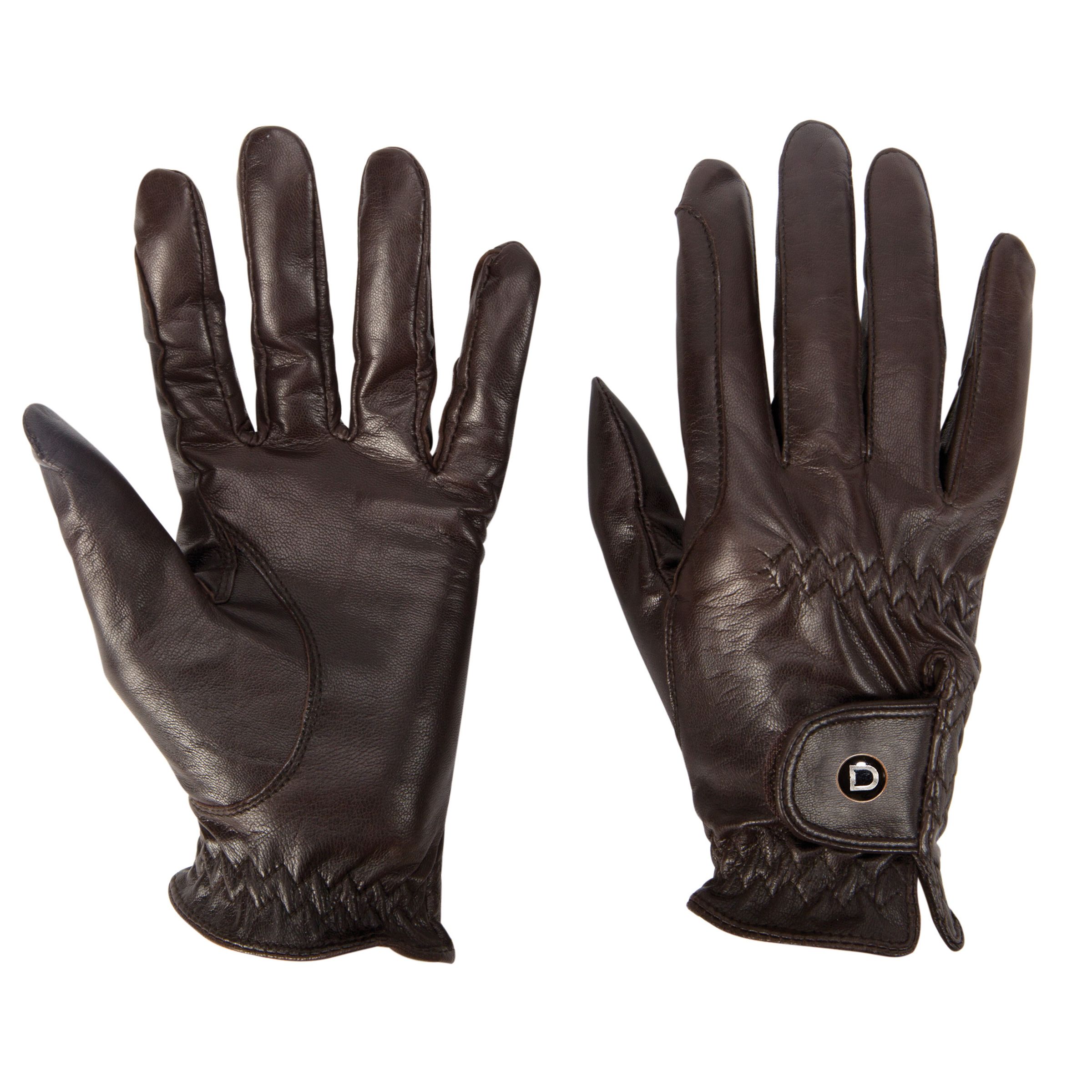 Dublin Show Riding Leather Gloves Brown