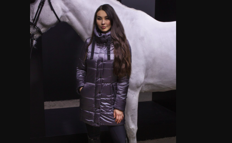 Pikeur Nabella Quilted Long Grey Coat