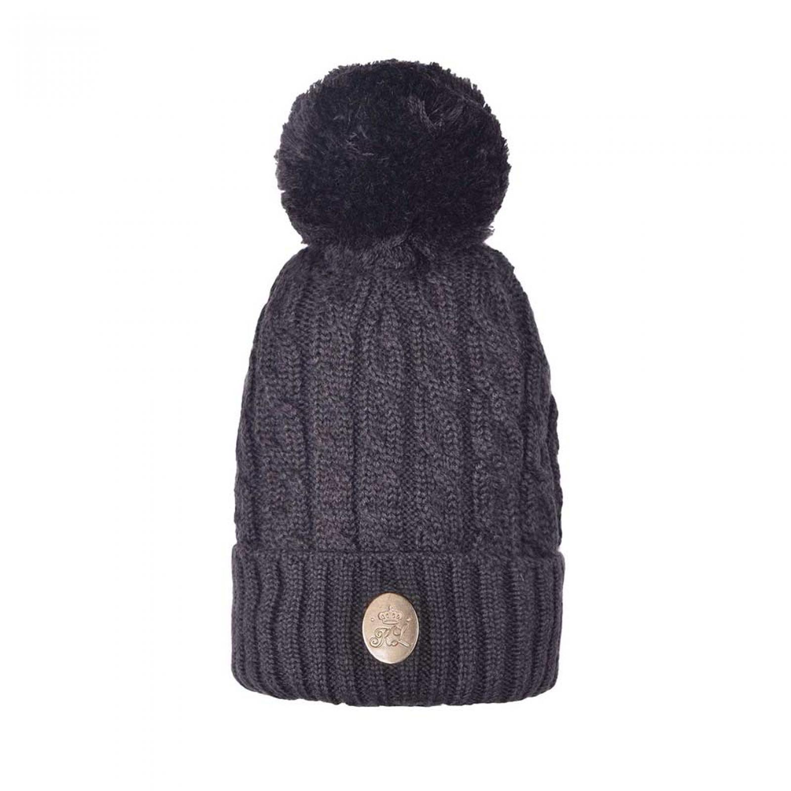 Kingsland Dot Cable Knit Brown Licorice Hat