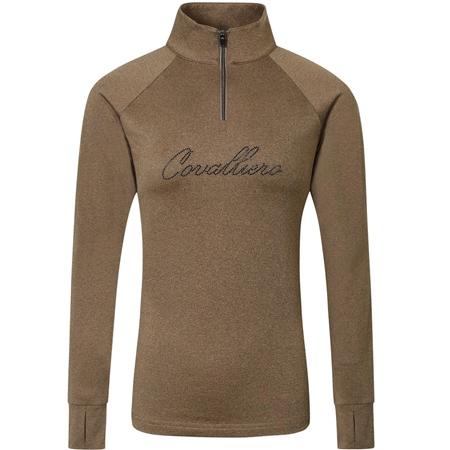 Covalliero Childs Cappuccino Training Top (Thumb holes)