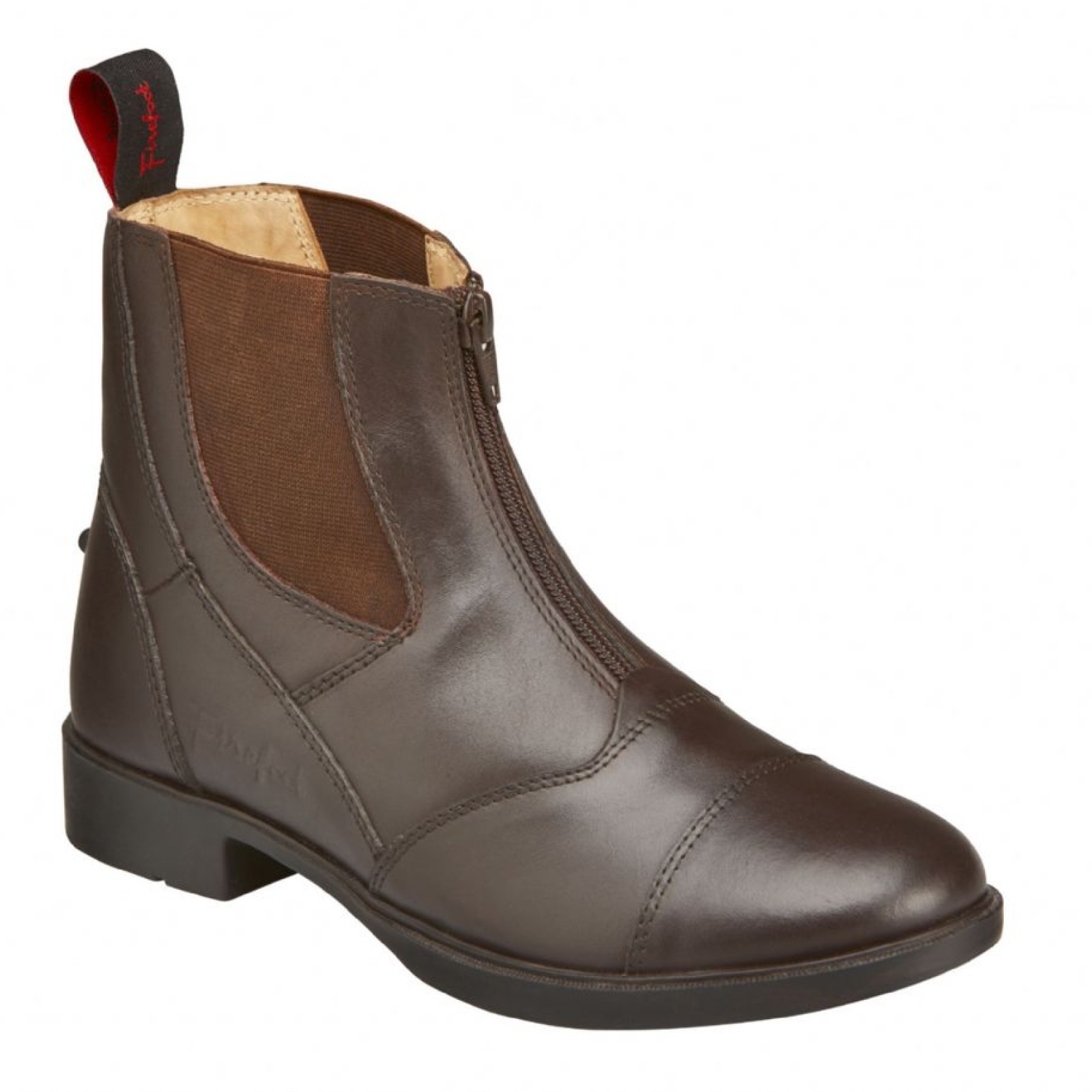 Firefoot Brown Leather Childs Zip Riding Boots