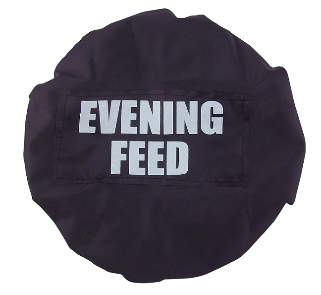 Bitz Evening Feed Bucket Cover Black/Light Blue