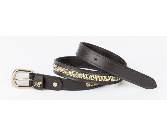 USG Princess Golden Brown Leather Belt