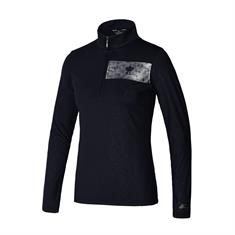 Kingsland Dressage Tenley Zip Black Training Shirt Top (Silver)