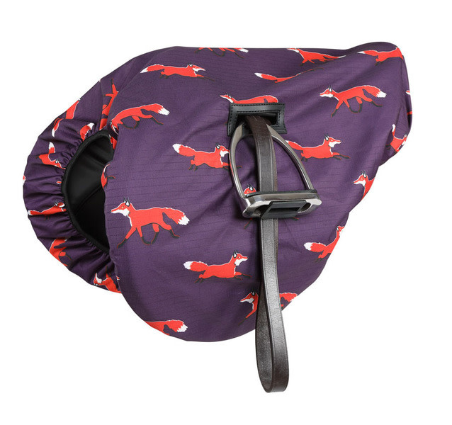 Shires Waterproof Ride on Saddle Cover Fox Print