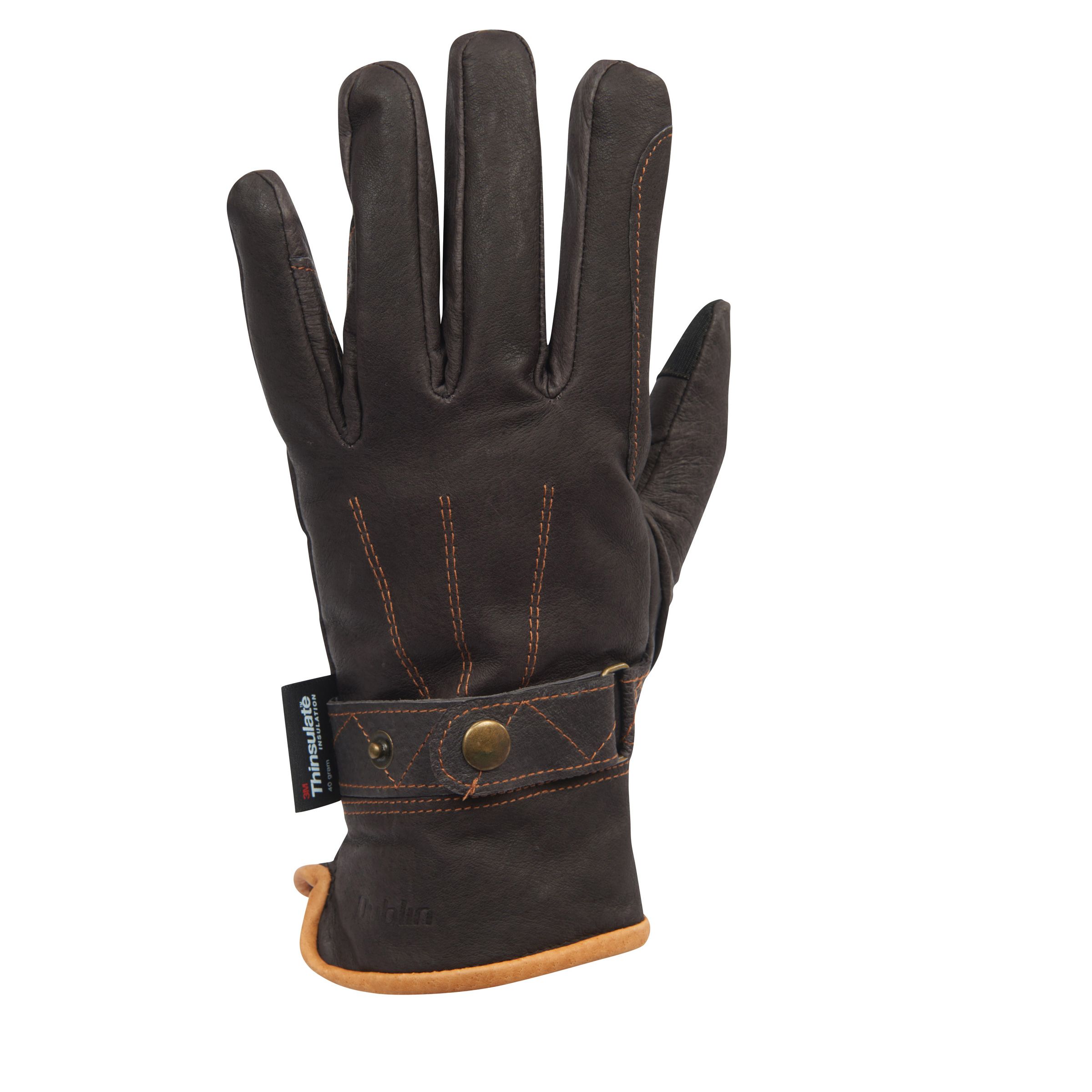 Dublin Leather Thinsulate Winter Riding Gloves Brown