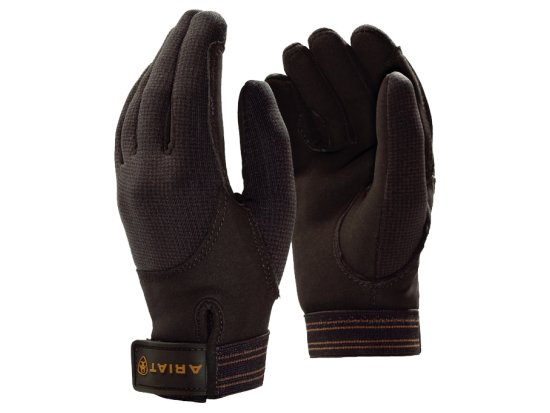 Ariat Insulated Tek Grip Gloves Borwn/Orange
