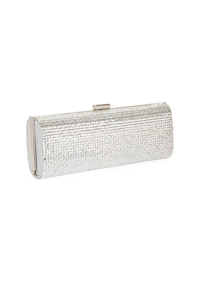 mascara clutch silver