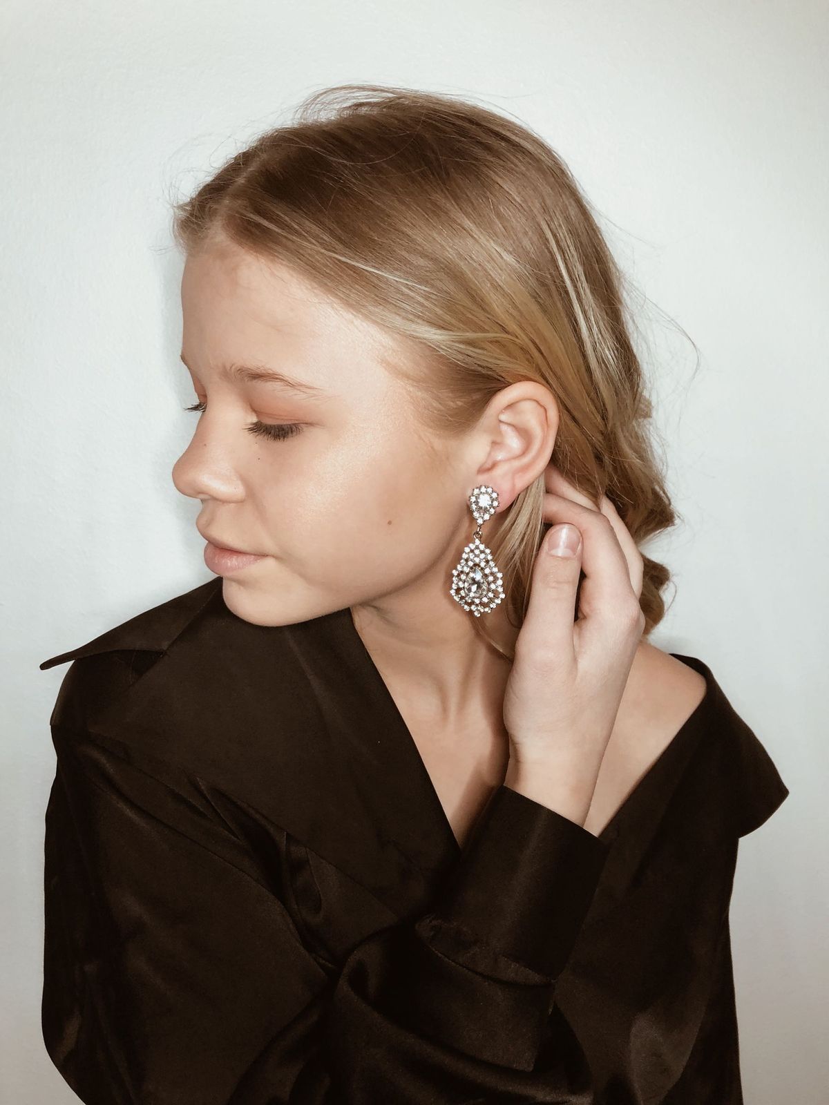 zara clip on earrings