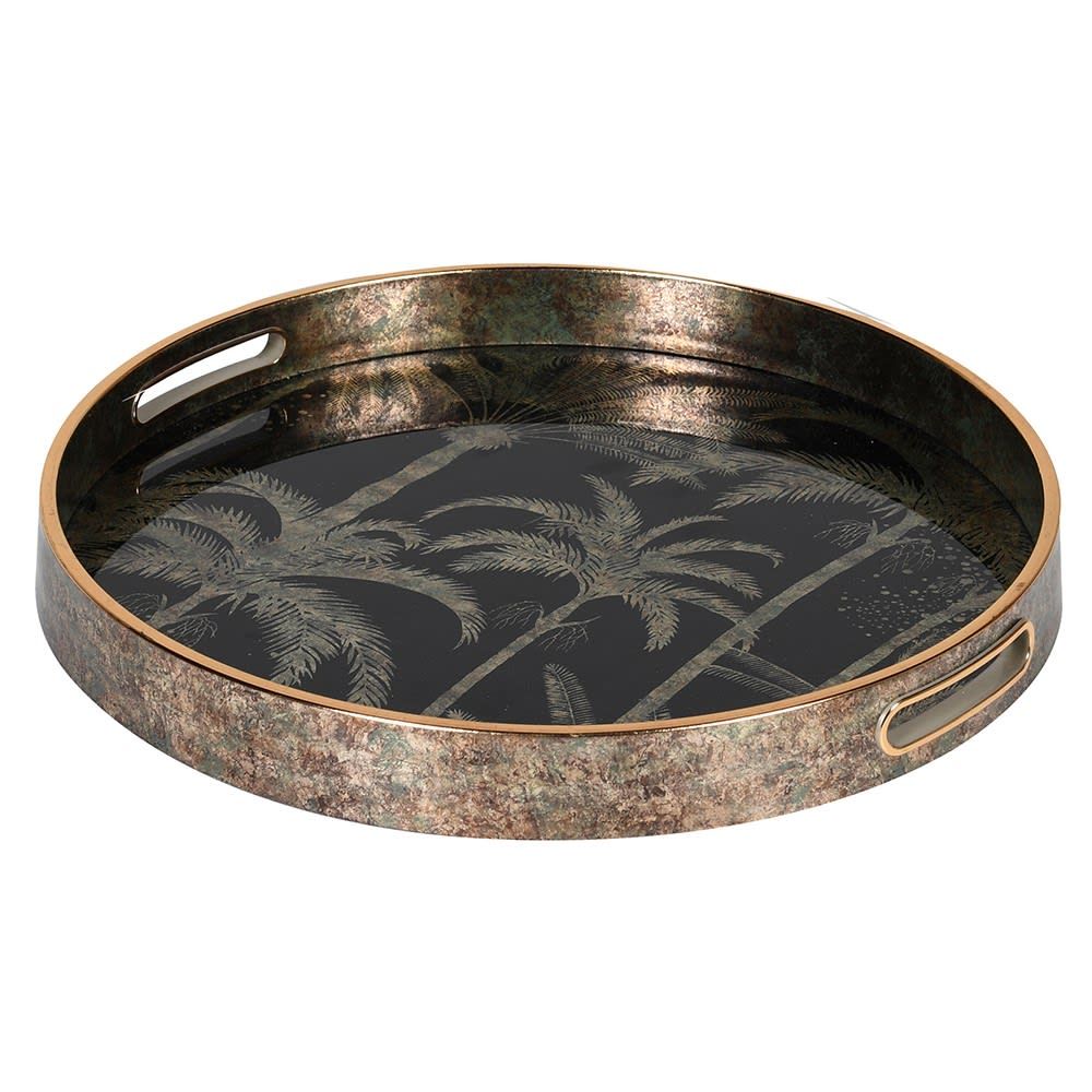 Palm Tree Round Tray Papillon Living