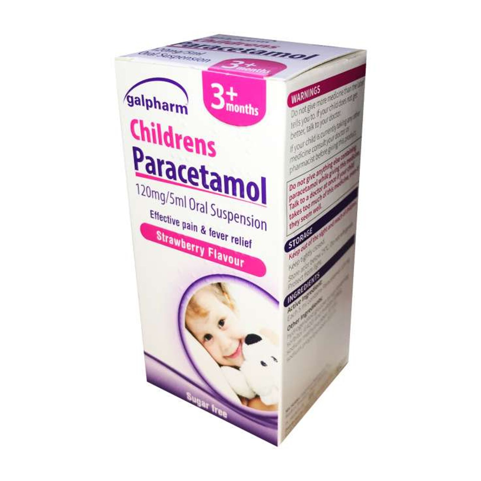 Galpharm Childrens 3+ Months Paracetamol Oral Suspension 100ml