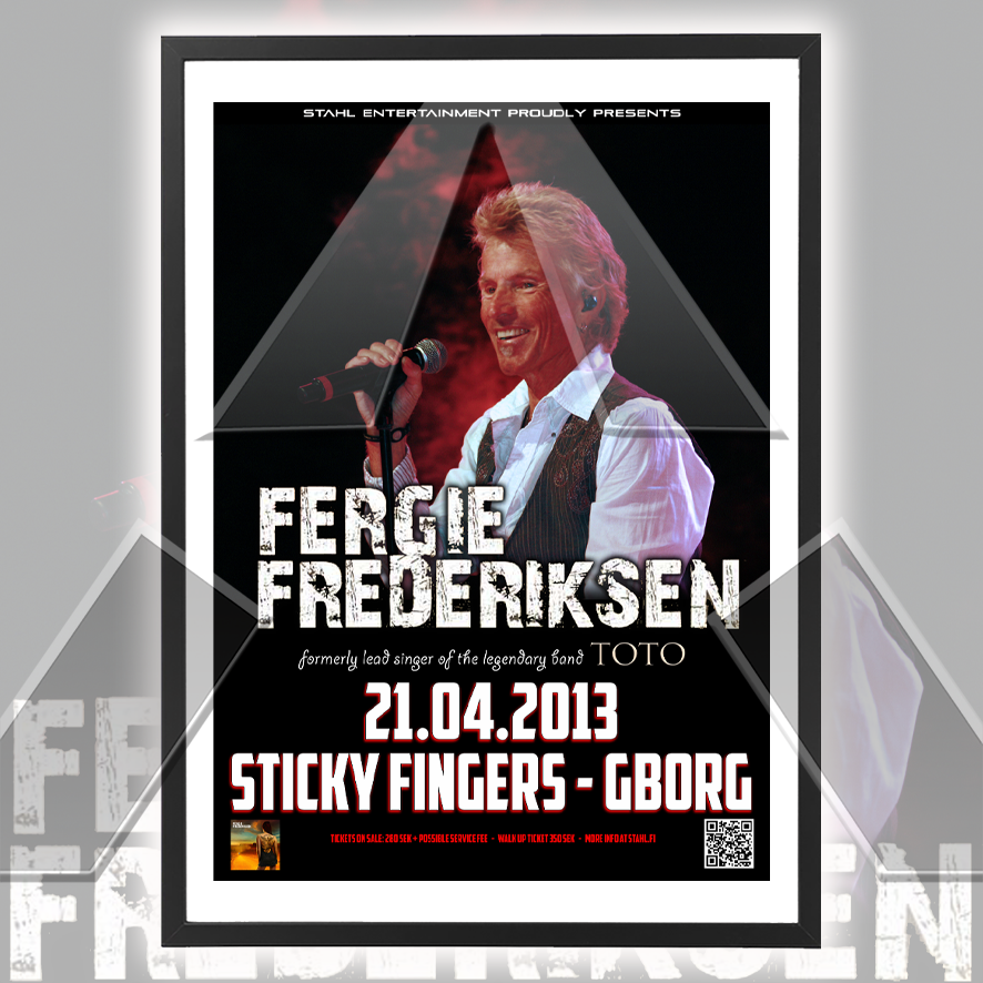 Fergie Frederiksen ★ Sweden 2013 (tour poster - 2 versions)