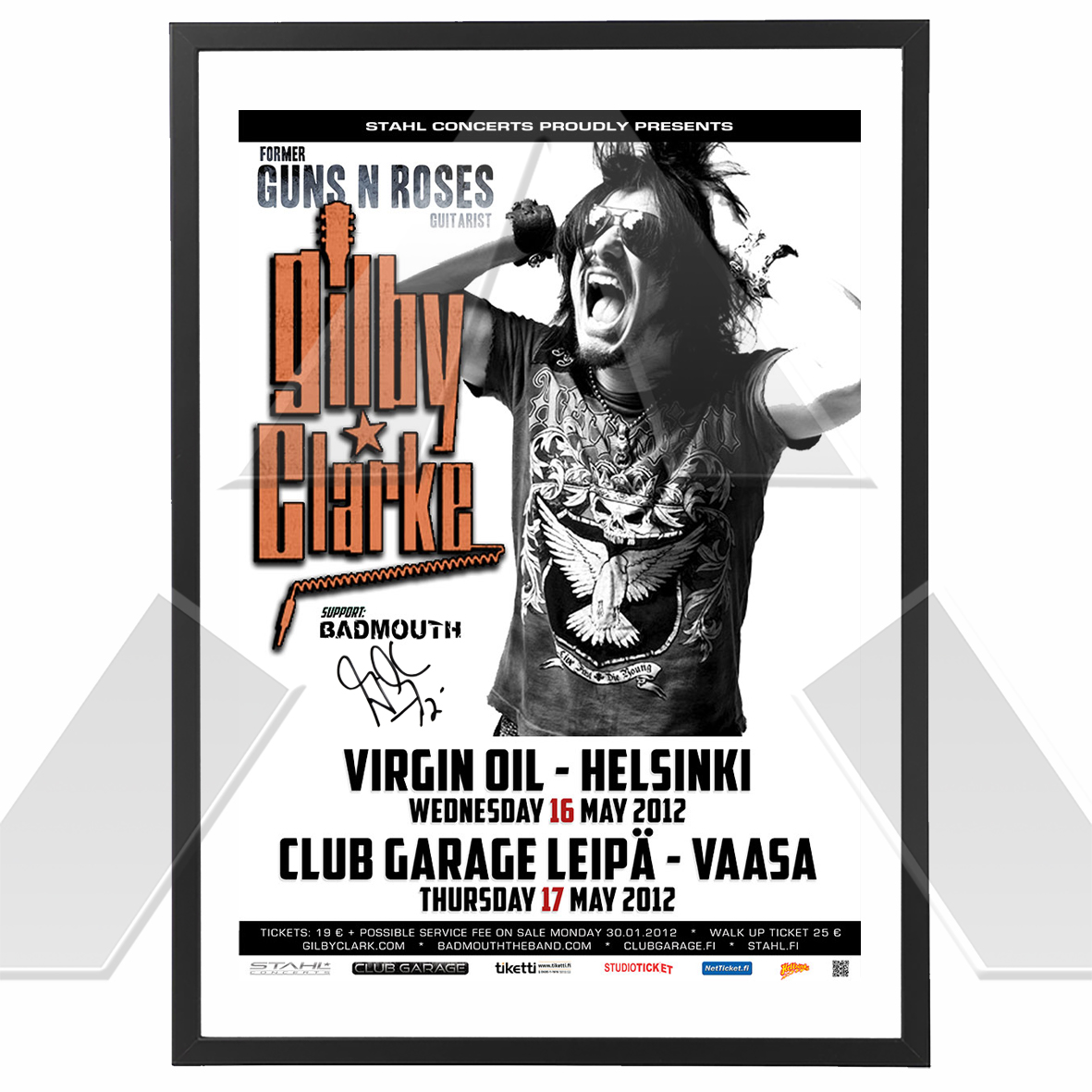 Gilby Clarke ★ Finland 2012 (tour poster)
