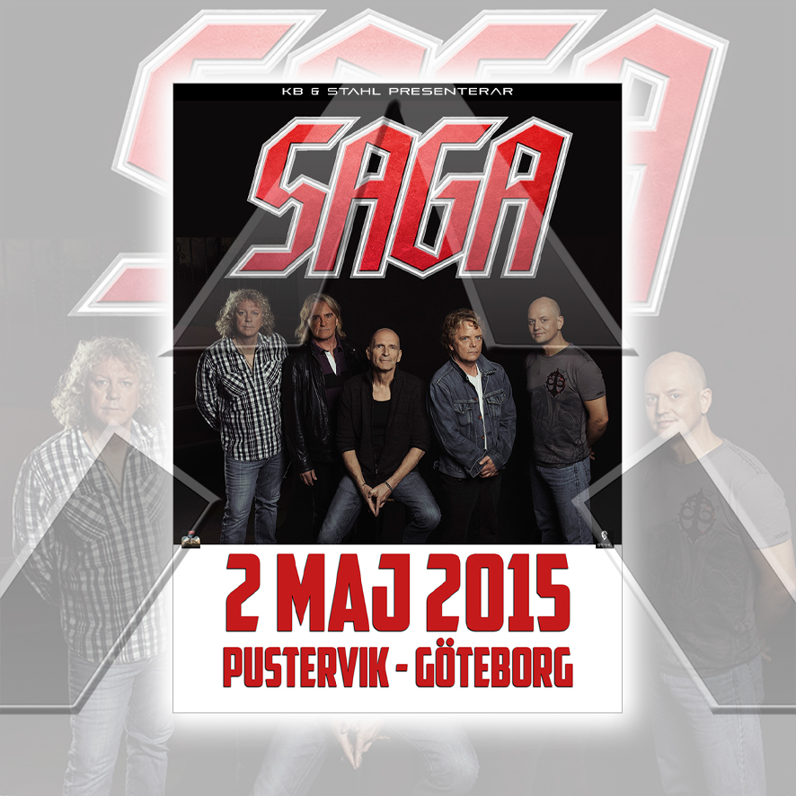 Saga ★ Swedish Tour 2015 (tour poster - 2 versions)