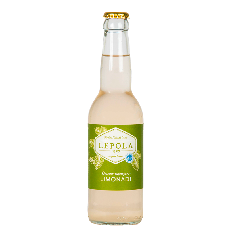 Lepola Omena-Raparperi Limonadi 0% - 0,33l bottle