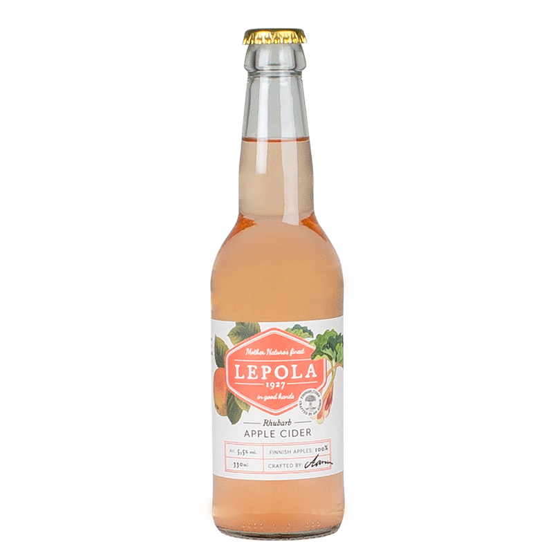 Lepola Rhubarb Apple Cider 5,5% - 0,33l bottle