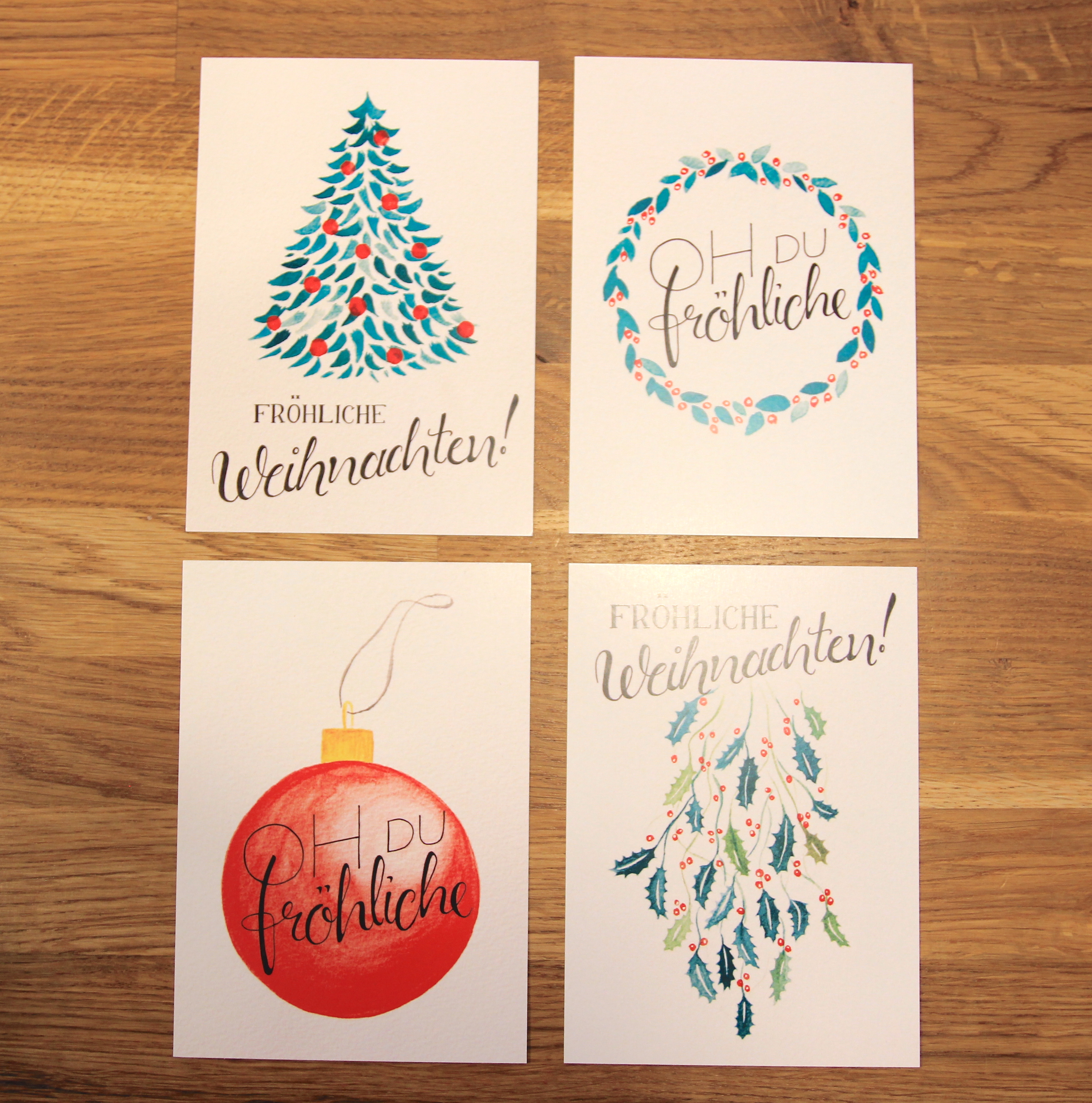 Weihnachtskarten Set