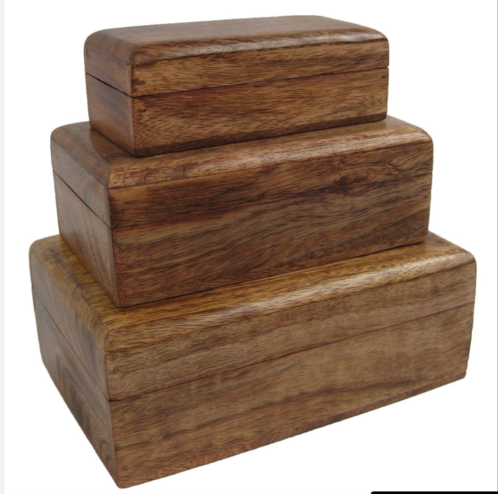 Oblong Plain Mango Boxes   (Can be engraved)