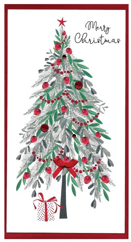 Christmas Card Money Wallet - Christmas Tree