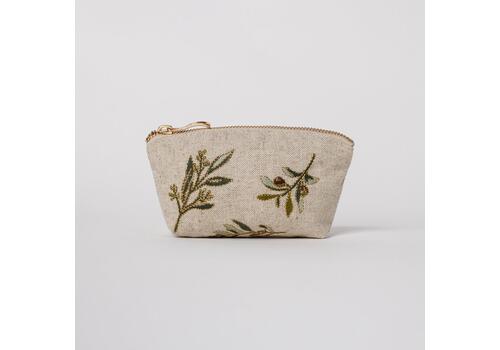 linen coin purse