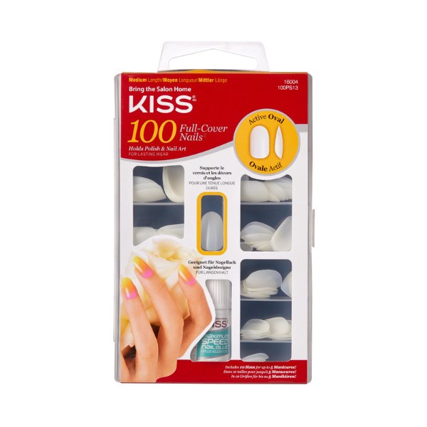 Full Cover nails Active Oval 100 pack