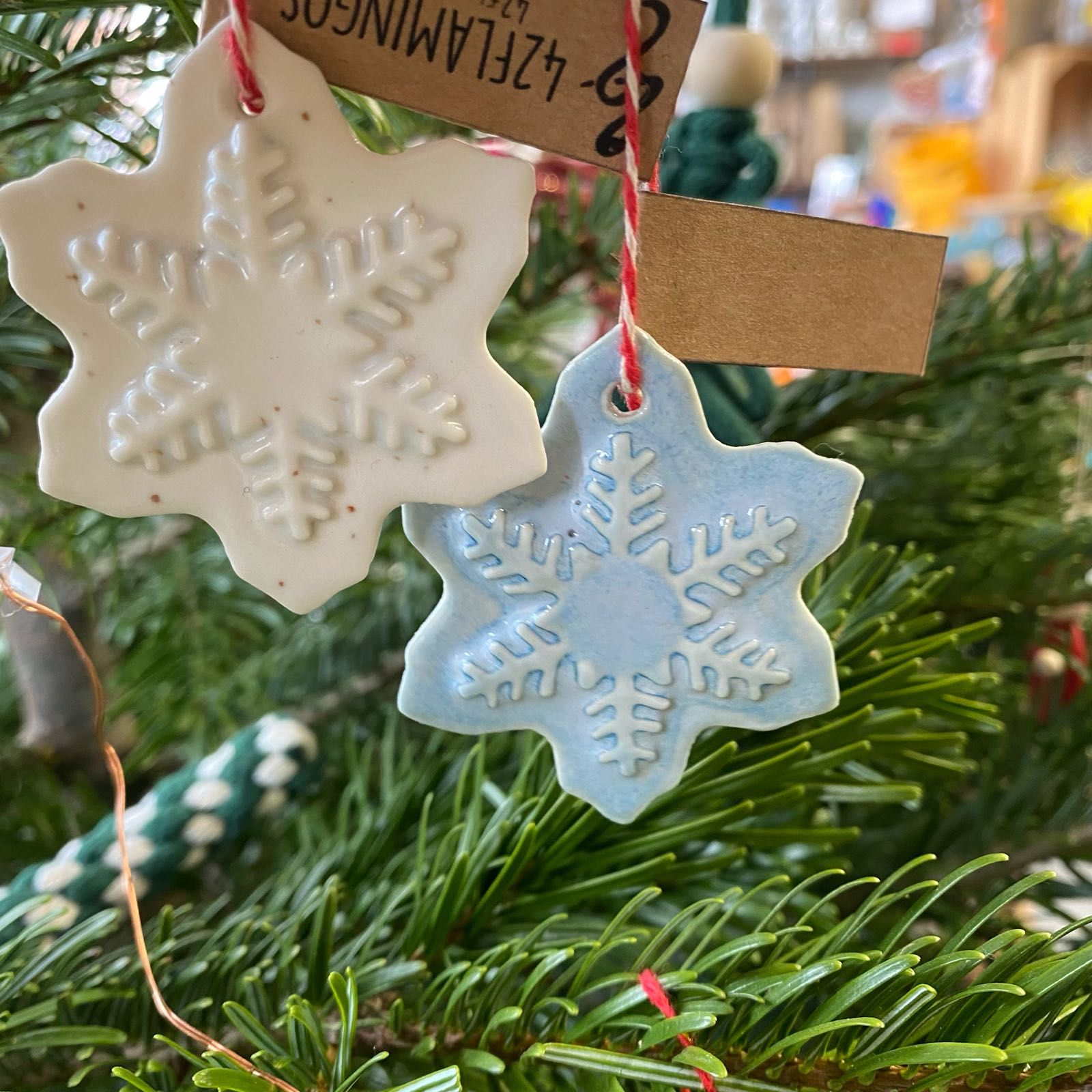 Snowflake Porcelain Christmas Decoration