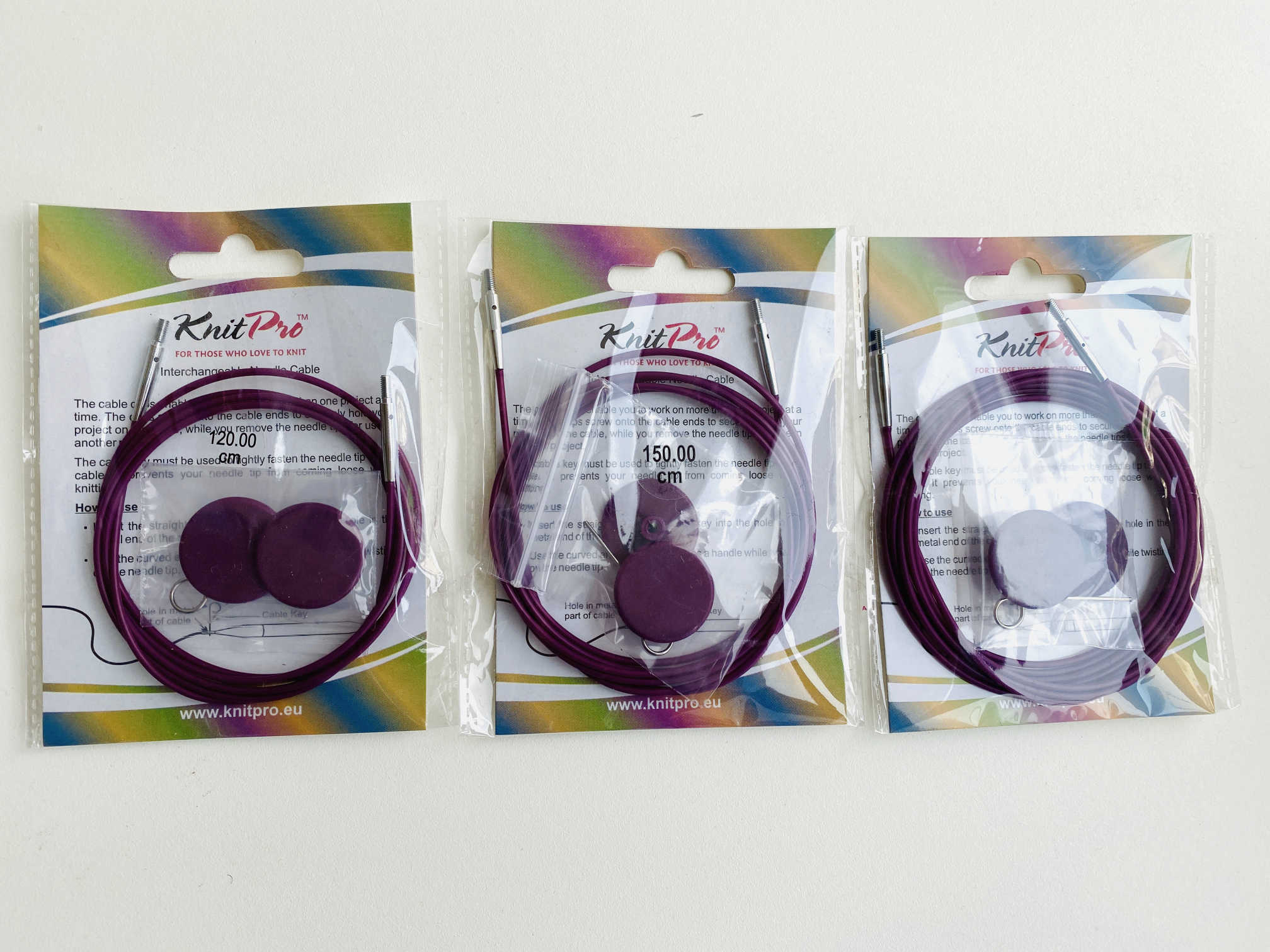 Knit Pro IC Cables - Extra Long Purple