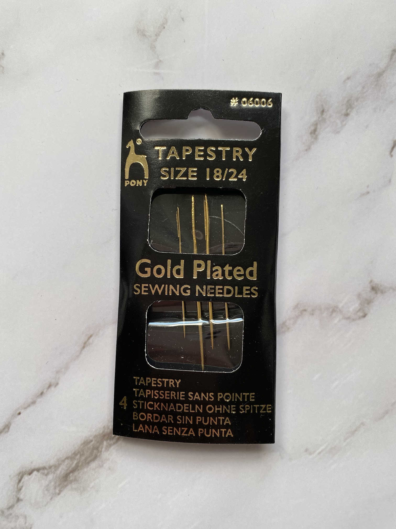 Gold Plated Tapestry Needles