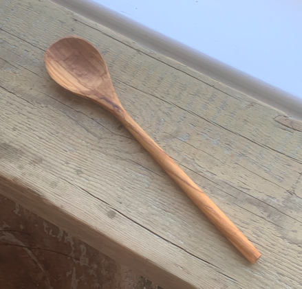 Olive Wood Oval Spoon