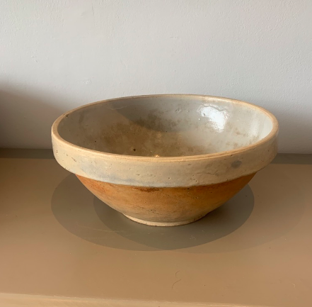 Vintage French Stoneware Bowl