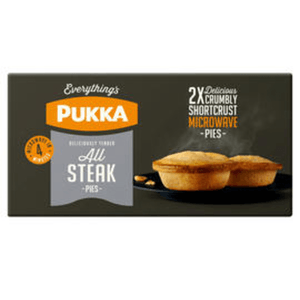 Pukka 2 Microwaveable Steak Pies - THE STORE (IOS) LTD