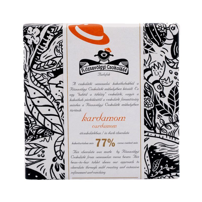 Rózsavölgyi Cardamom in Dark Chocolate 73% 70g
