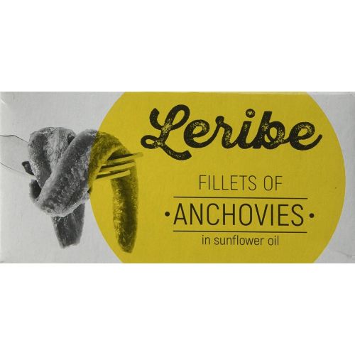Leribe Anchovy Fillets in Sunflower Oil 50g