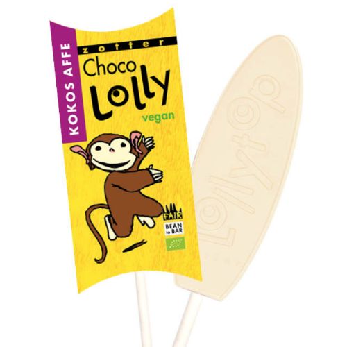 Zotter Lollytop Coco Monkey Vegan 20g