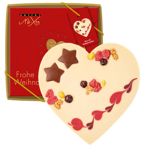 Zotter Mi-Xing Heart with Raspberry  Mousse 100g