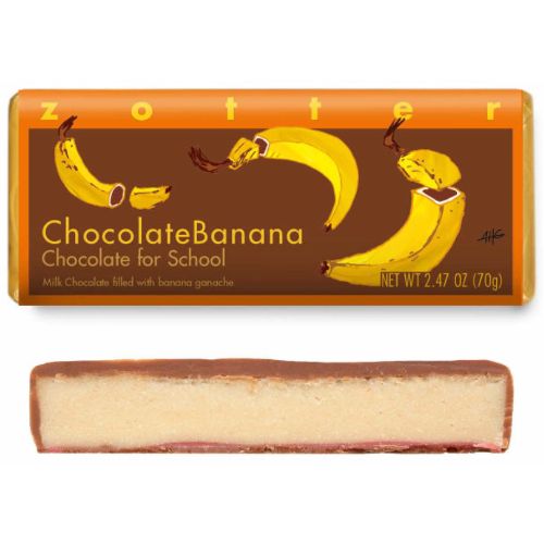 Zotter Chocolate Banana 'Chocolate for School' 70g