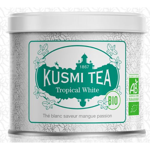 Kusmi Tropical Organic Loose White Tea Tin 90g