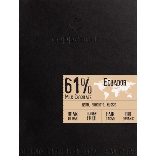 Coppeneur Cru de Cao Organic Ecuador Milk 61%  50g