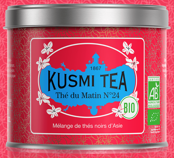 Kusmi Russian Morning No24 Organic Loose Black Tea Tin 100g