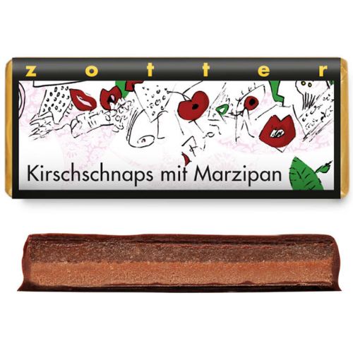 Zotter Cherry Brandy with Marzipan 70g