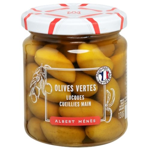 Albert Menes Green Lucques olives 130g