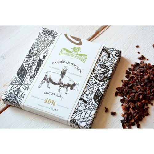 Rózsavölgyi Cocoa Nibs in Milk Chocolate 40% 70g