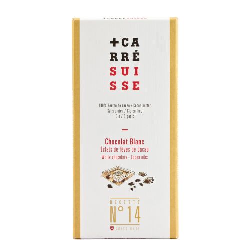 Carré Suisse White Chocolate with Cocoa Nibs No14 100g