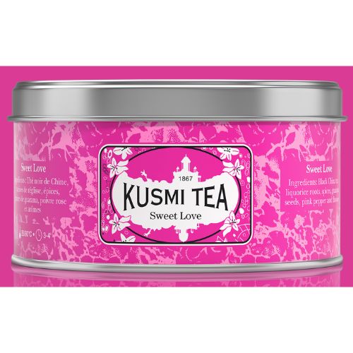 Kusmi Sweet Love Organic Loose Black Tea Tin 125g