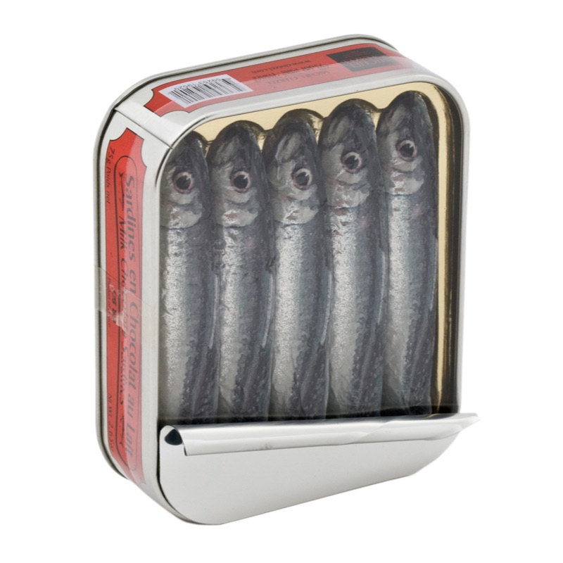 Michel Cluizel Dark Chocolate Sardines Tin 75g Culinaris UK Ltd.