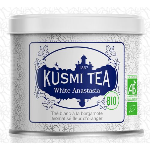Kusmi White Anastasia Organic Loose Tea Tin 90g