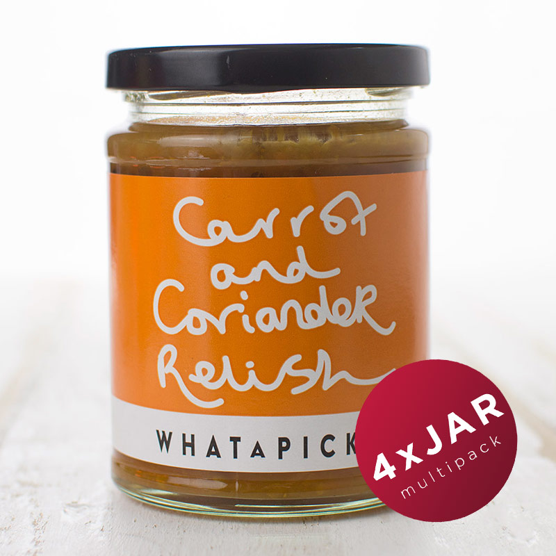 4 x Carrot and Coriander Relish