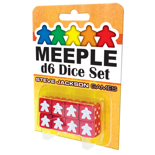 Meeple D6 Dice Set - Red